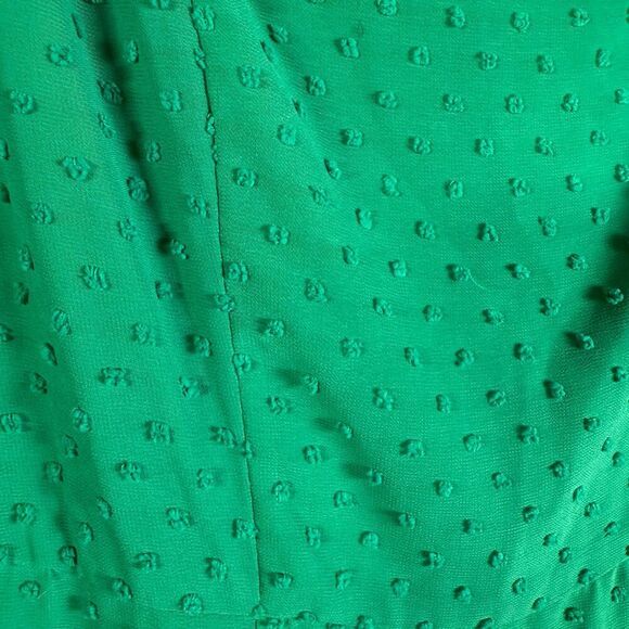 Lulu's Bimini Swiss Dot Tie-Strap Midi Dress, Kelly Green, L, Trumpet Hem 2/$50 - Picture 10 of 15